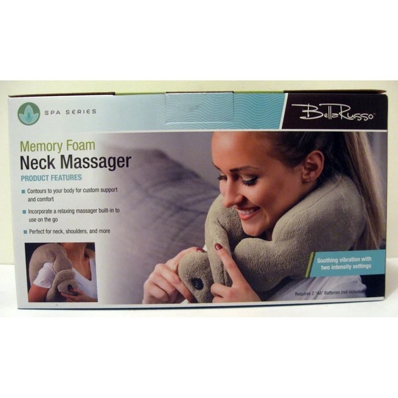 BELLA RUSSO ~NEW~ Cordless Plush Memory Foam Back Shoulders Neck Massager - Picture 4 of 5
